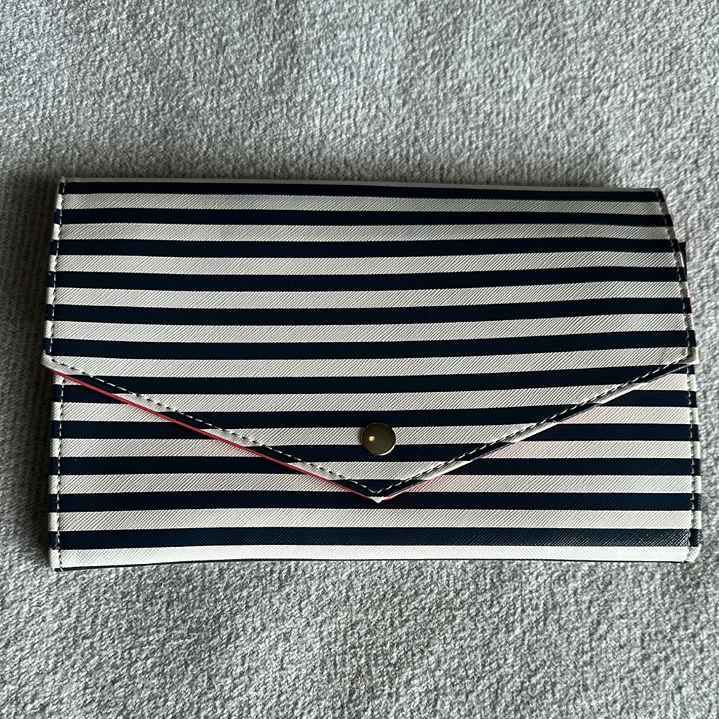 3/$30 Striped Travel Document Envelope